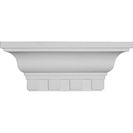 Ekena Millwork 12"W x 4 1/2"H x 4 1/8"P Dentil Shelf SH12X04X04DE